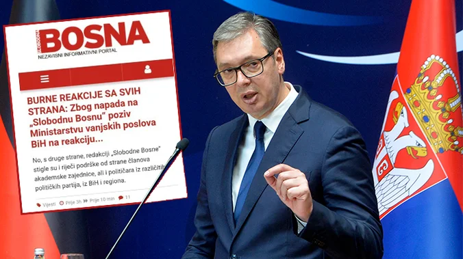 Islamistička Slobodna Bosna danima vodi intenzivnu kampanju protiv Srbije i  Vučića