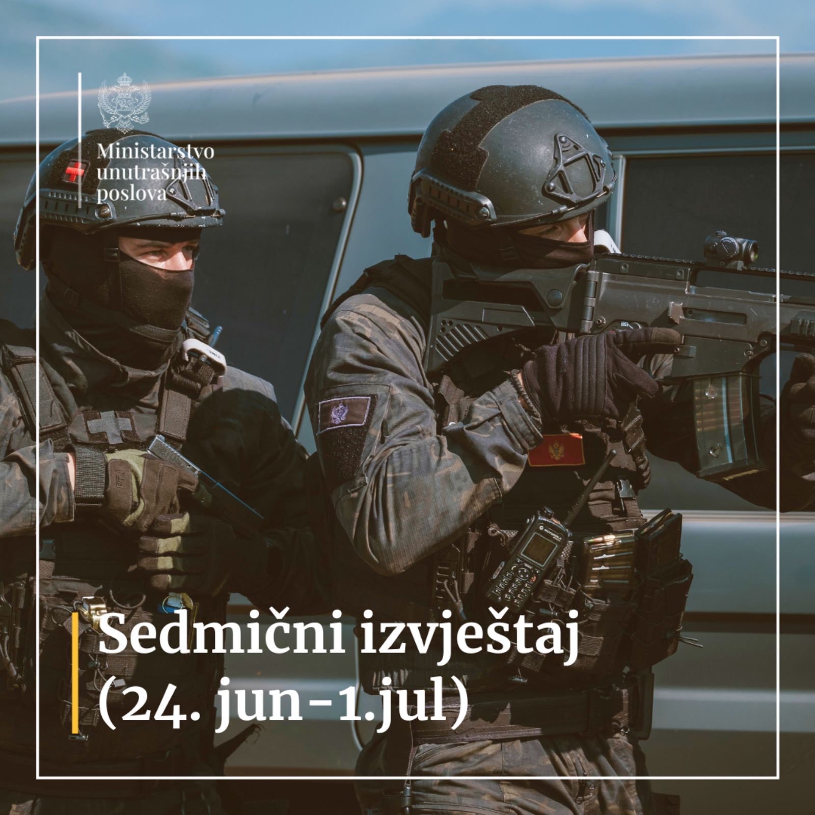 Sedmični pregled aktivnosti policije: Registrovano 99 krivičnih djela, odgovaraće 78 osoba