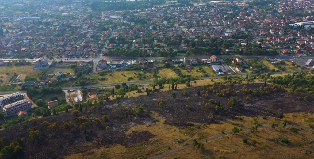 Ponovo aktivan požar na brdu Gorica