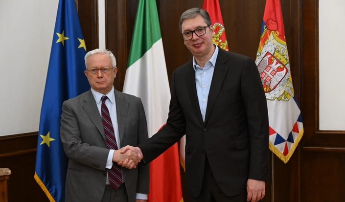 Vučić sa Tremontijem: Srbija cijeni podršku Italije za članstvo u EU, pozdravljamo usvajanje Plana rasta za Zapadni Balkan