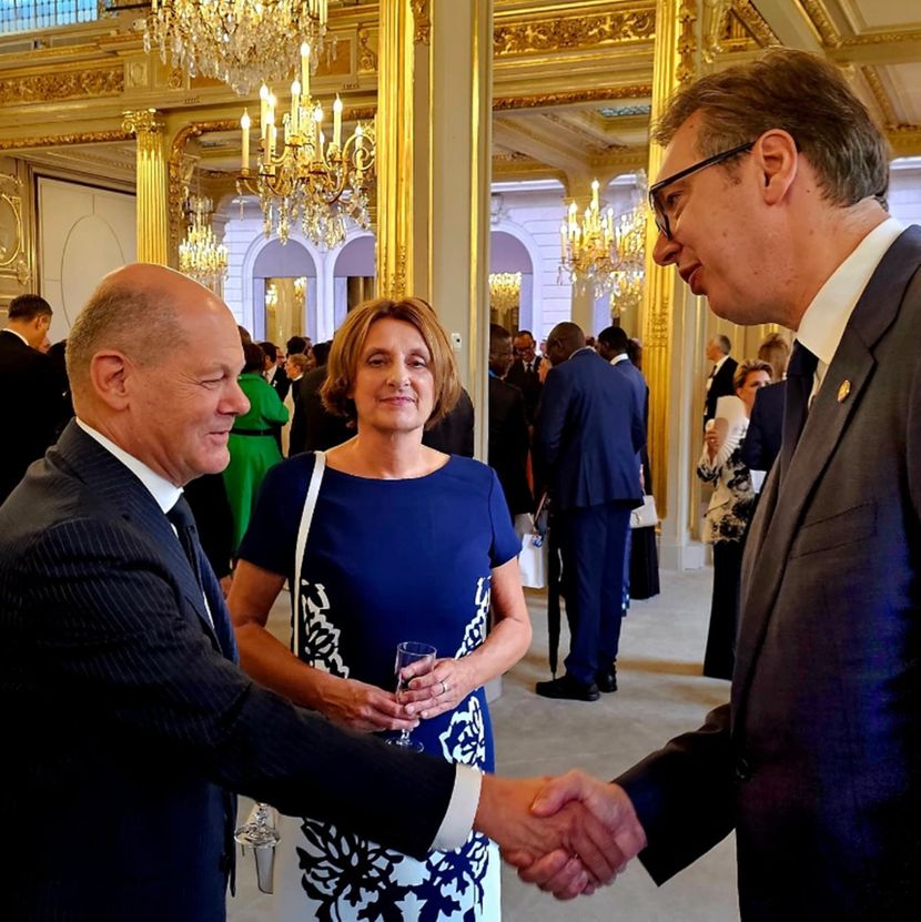 Vučić na prijemu u Parizu: Susreti sa evropskim i svjetskim zvaničnicima (FOTO)
