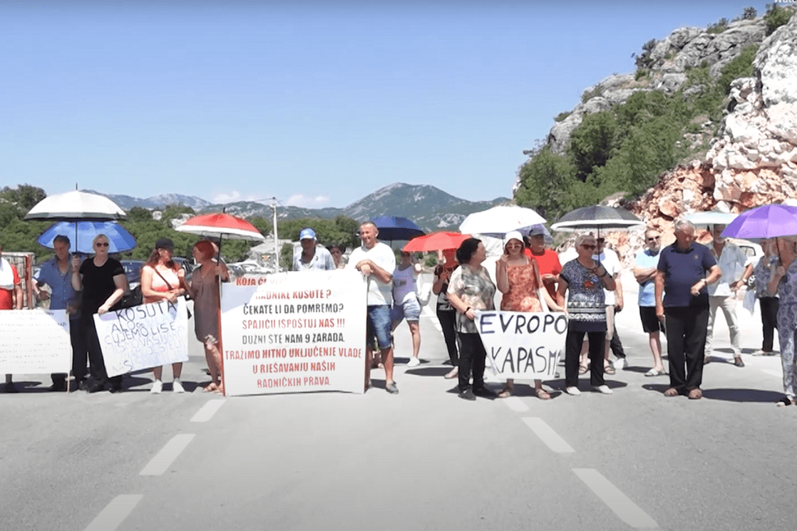 Radnici Košute i sjutra blokiraju put: Protest od 11:30 na Kruševom ždrijelu