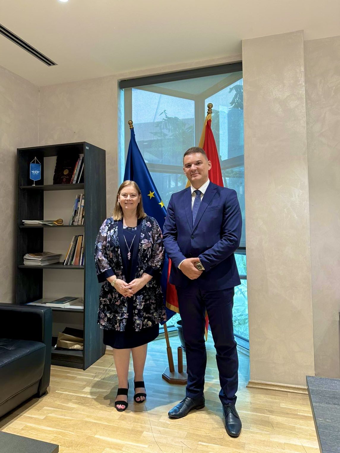 Šahmanović sa Džudi Rajzing Rajnke: Politička stabilnost, nove investicije i razvojni projekti ključni su faktori ekonomskog razvoja Crne Gore