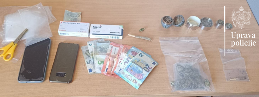 Uhapšen Nikšićanin: Policija mu u stanu pronašla četiri vrste opojnih droga