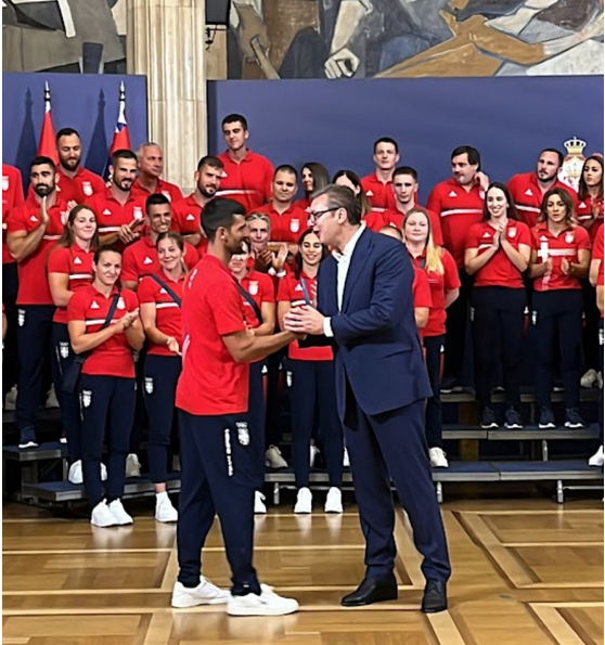 Vučić u Predsjedništvu primio srpske olimpijce: Napravili ste pobjednike od svakog od nas, ulagaćemo u vas više nego ikada (FOTO/VIDEO)