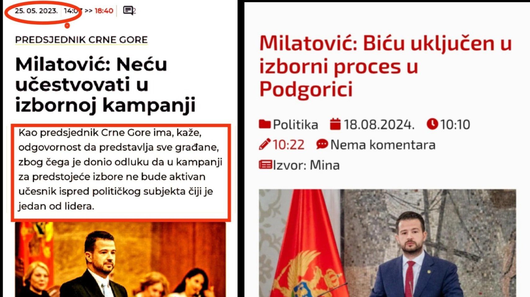 Pristojni predsjednik „svih“ građana opet demantovao sebe: Prošle godine ga nisu doticali parlamentarni izbori, a sada je fokusiran na lokalne u Podgorici