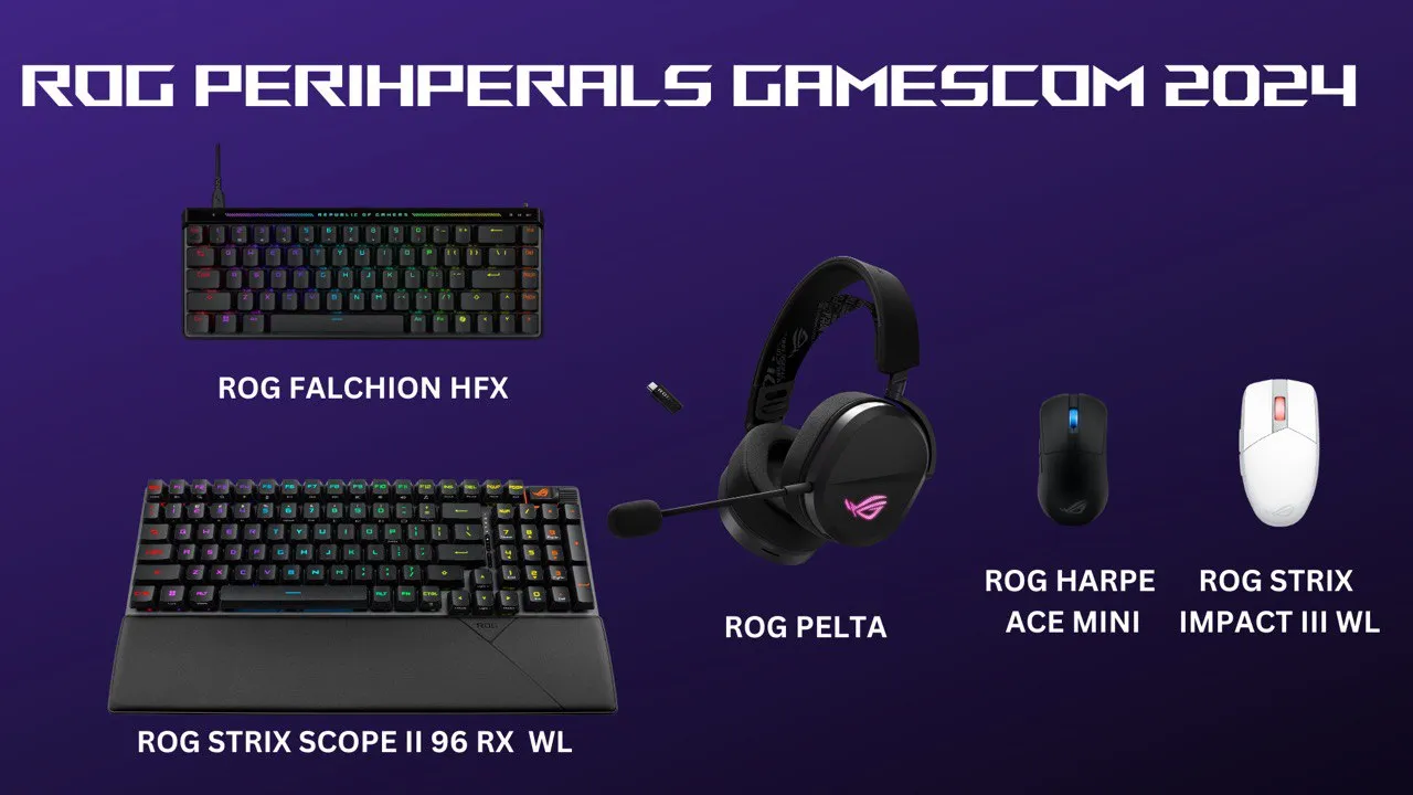 Asus ROG lansirao nove gejming periferije za esports profesionalce na Gamescom 2024