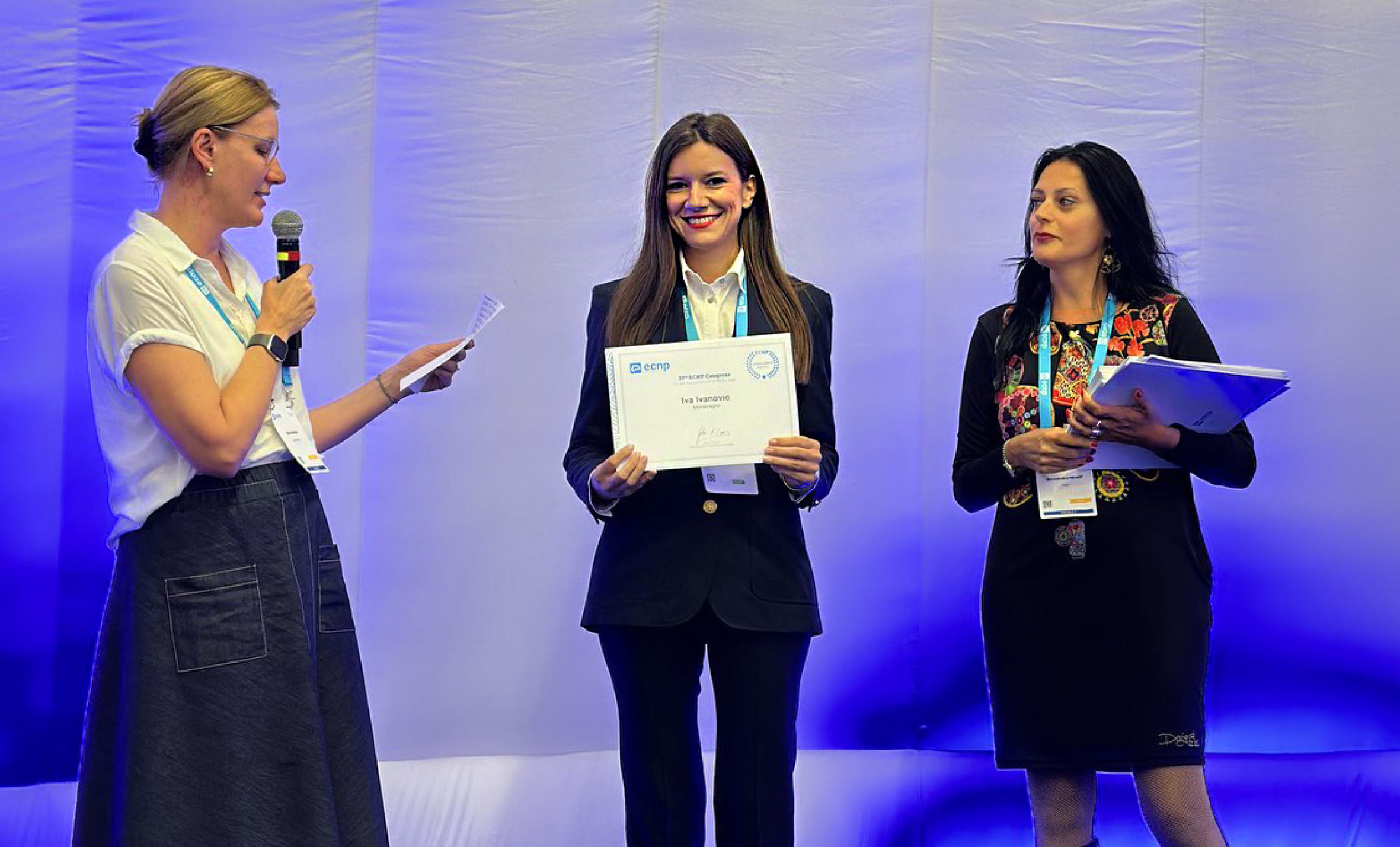 Dr Iva Ivanović – dobitnica prestižne nagrade ECNP-a u Italiji