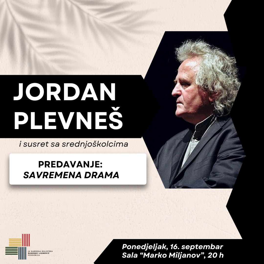 Veče sa Jordanom Plevnešom u podgoričkoj biblioteci