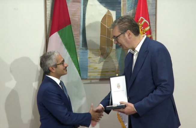 Vučić odlikovao ambasadora Ujedinjenih Arapskih Emirata pri UN