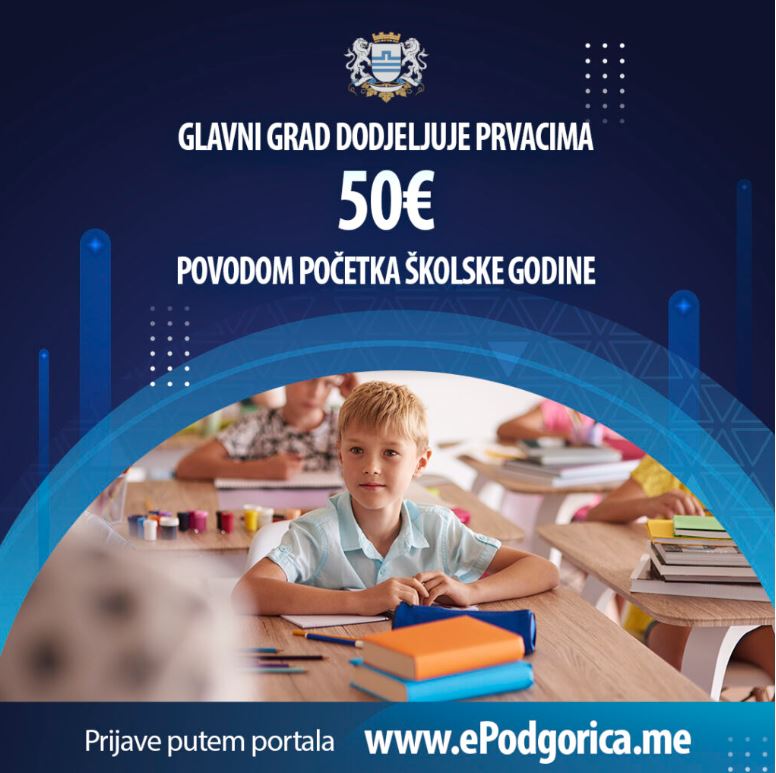 Javni poziv za jednokratnu pomoć za prvake u Podgorici