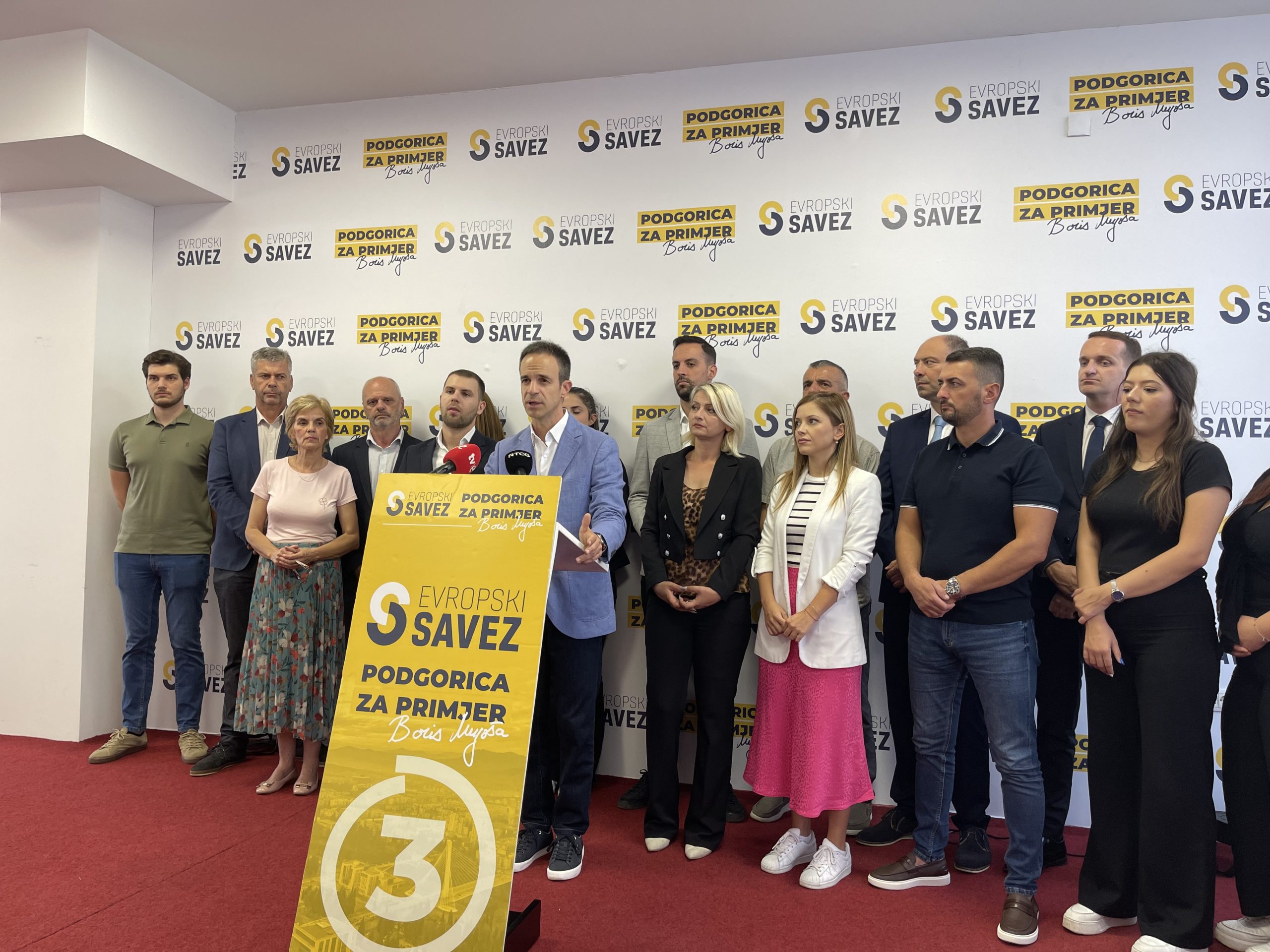 Mugoša: Gradonačelnik Podgorice će biti iz Evropskog saveza; pozivamo građane da masovno izađu na izbore