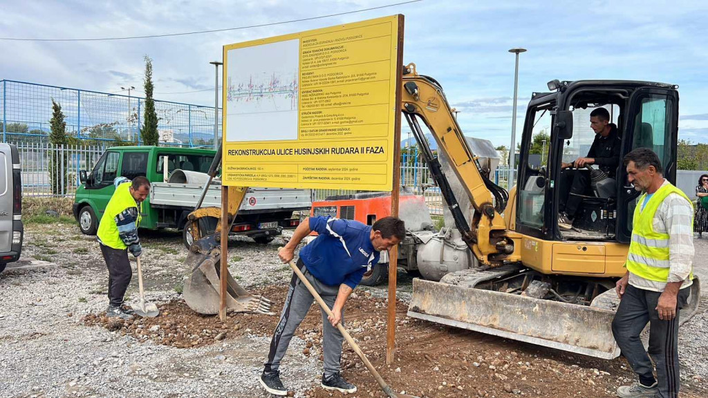 Na Koniku zvanično počela rekonstrukcija drugog dijela Ulice Husinjskih rudara