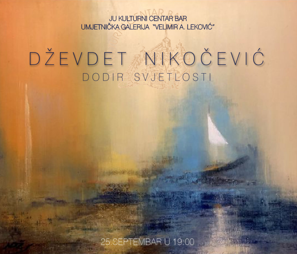 Izložba likovnih radova Dževdeta Nikočevića večeras u Baru