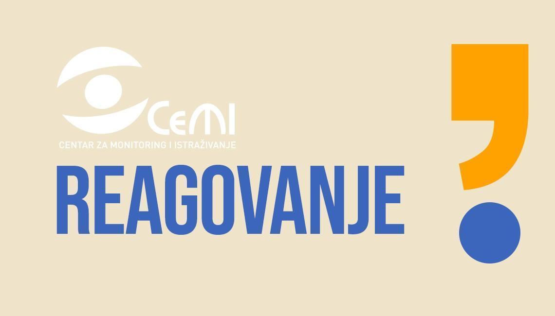 CeMI: Vladajuća većina opet ugrožava evropski put