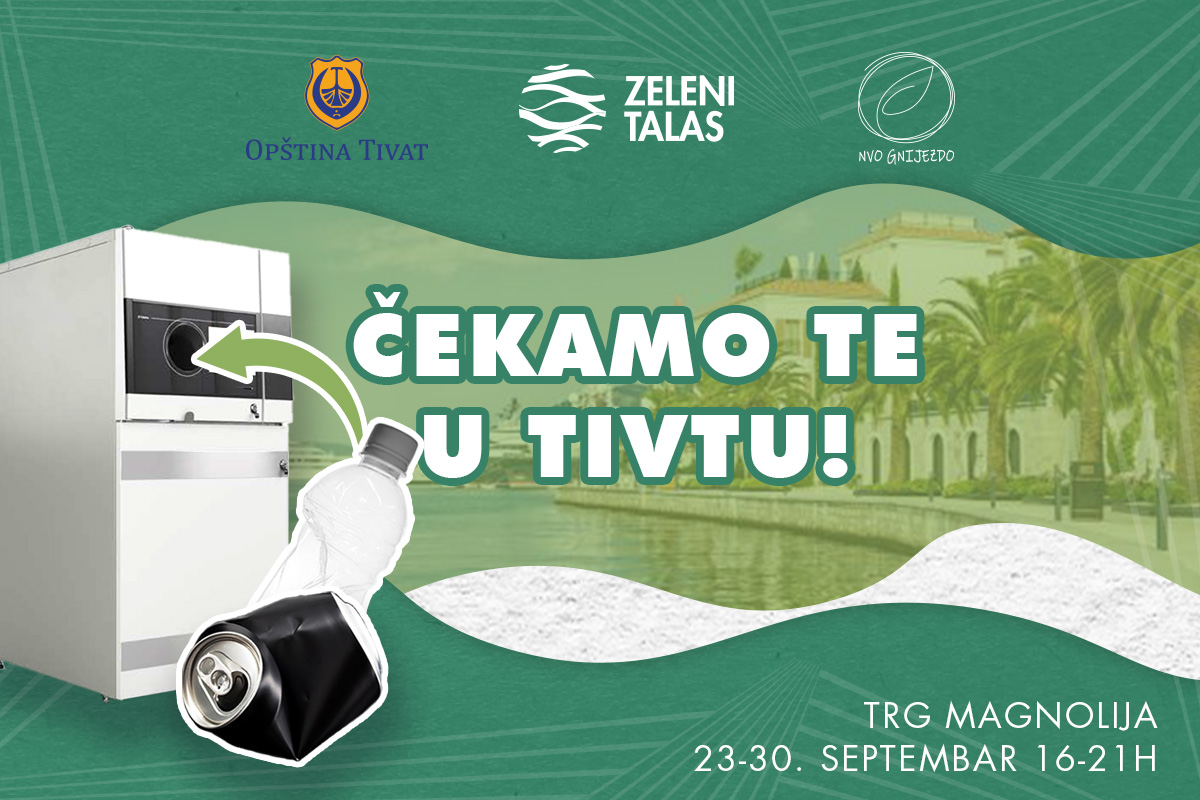 Ekološka akcija „Odvoji, recikliraj, osvoji!“ stiže u Tivat: Vrijedne nagrade za sve koji brinu o životnoj sredini