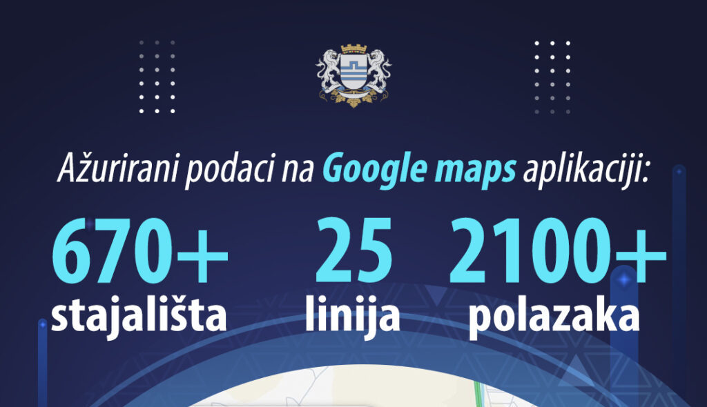 Glavni grad: Ažurirani podaci javnog gradskog prevoza na Google Maps