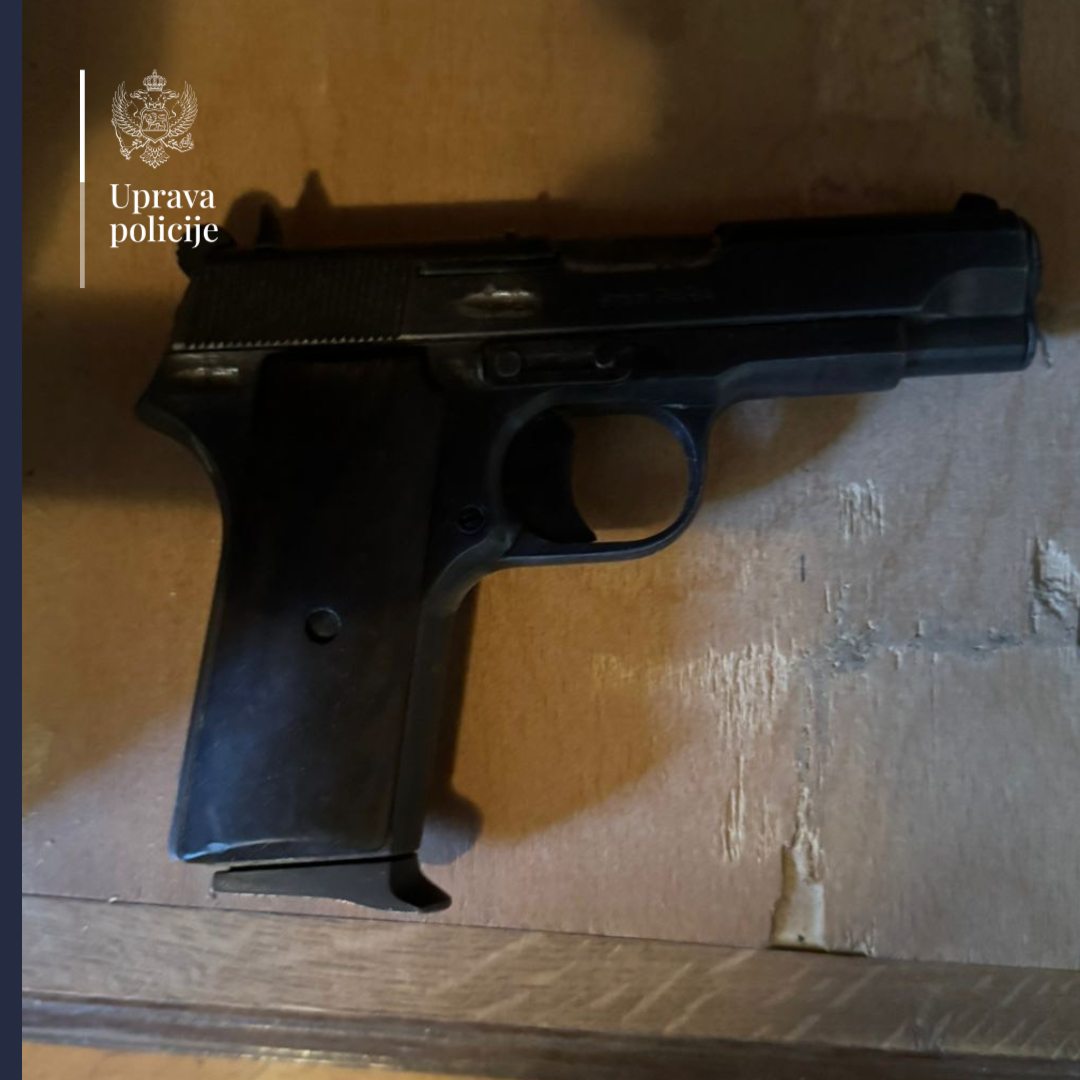 Uhapšen Podgoričanin, izbrušio fabrički broj pištolja