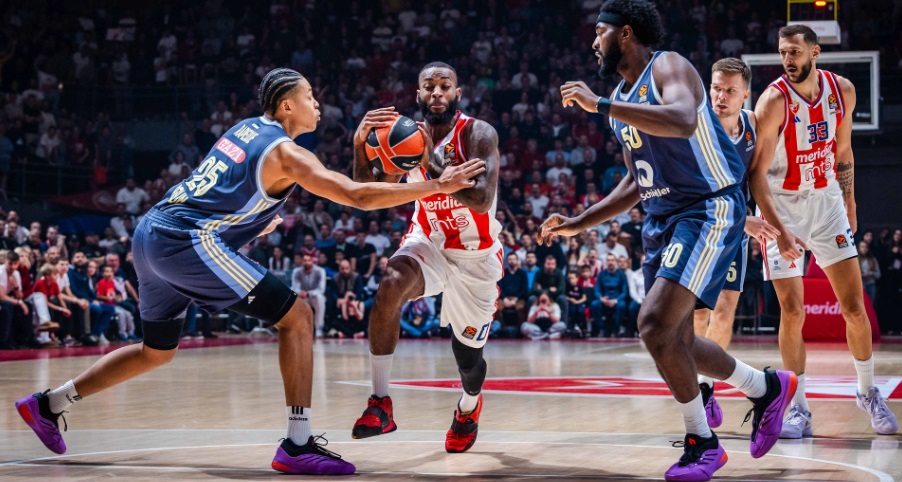 Zvezda prekinula crni niz: Iza Partizana samo Virtus i Alba