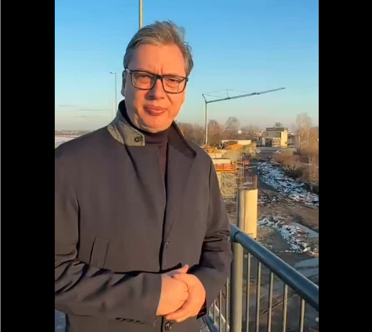 Vučić sa gradilišta iz Zemun polja: Ponosan sam na Srbiju koju niko ne može da zaustavi