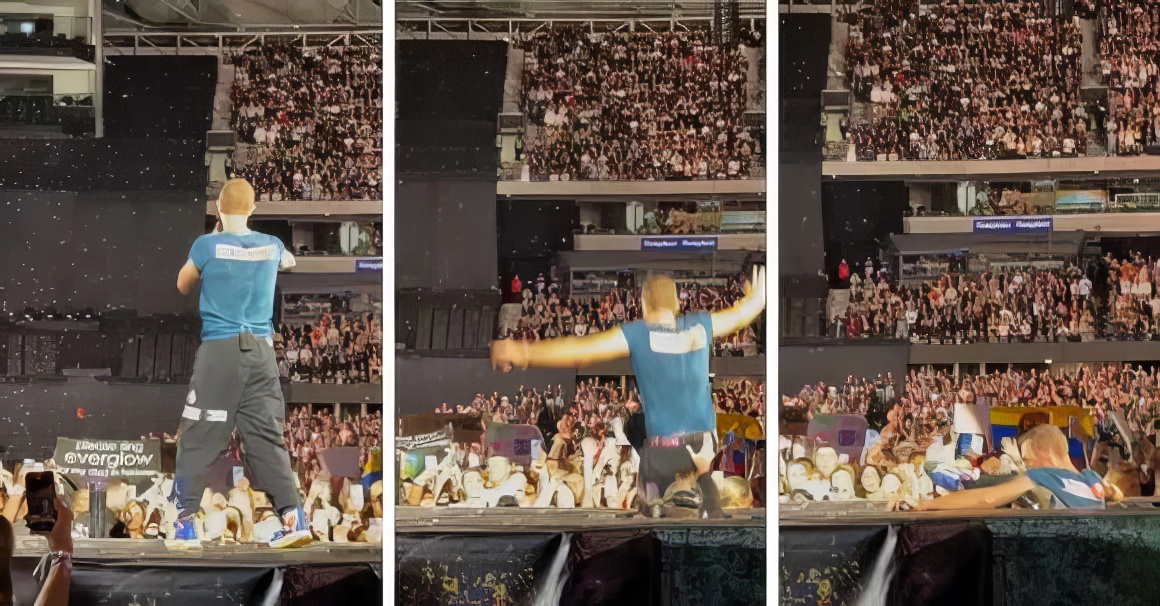 Nezgoda na koncertu: Frontmen grupe „Coldplay“ propao kroz binu (VIDEO)