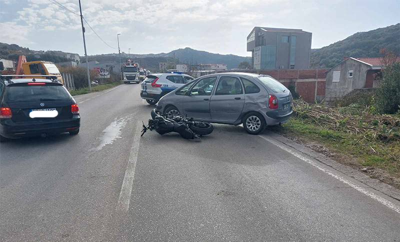 Saobraćajna nezgoda u Zaljevu, oboren motociklista
