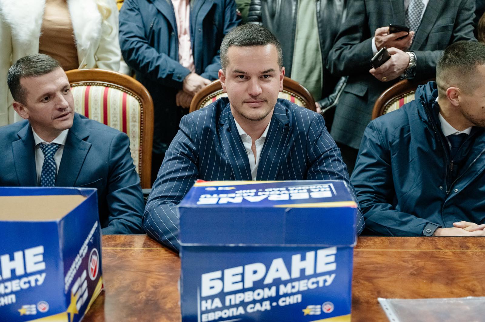 Koalicija Evropa sad – SNP predala listu u Beranama: Berane na prvom mjestu; Lutovac: Berane će biti motor razvoja sjevera Crne Gore