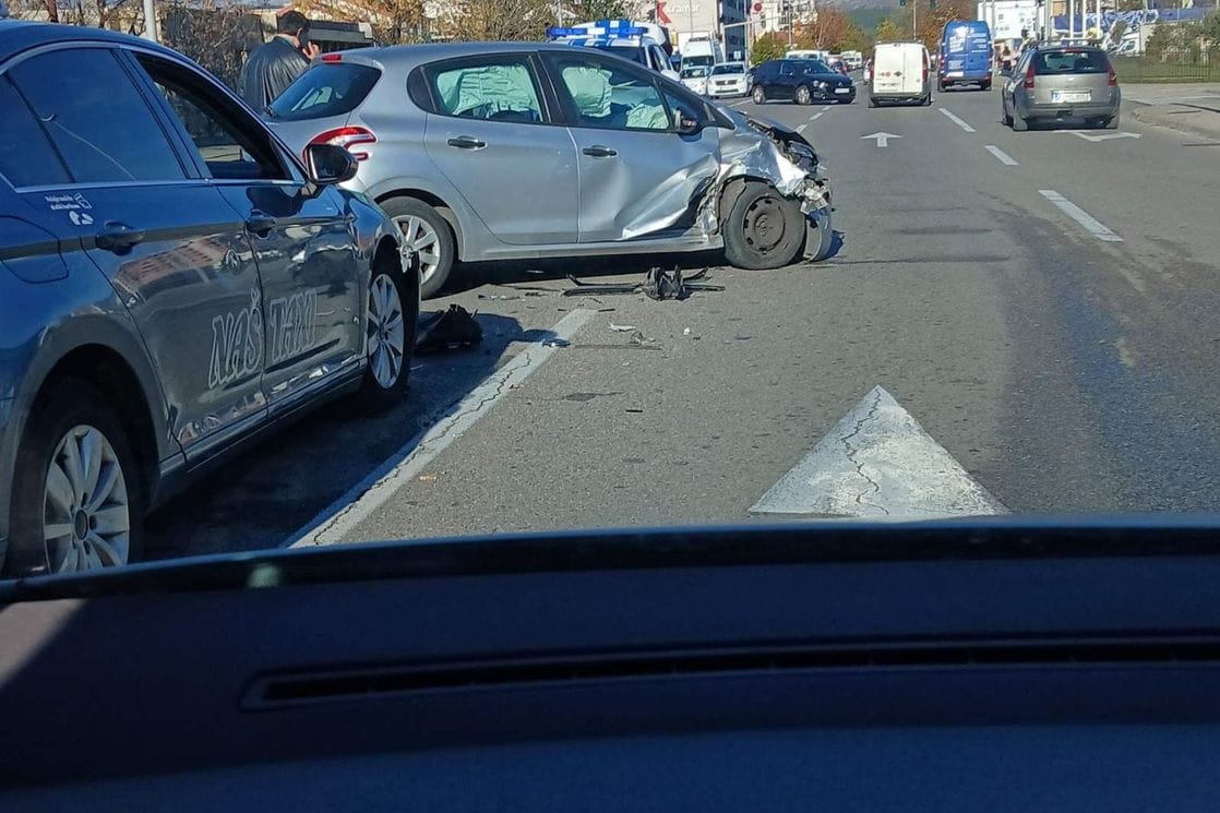 Sudar dva vozila na Zabjelu