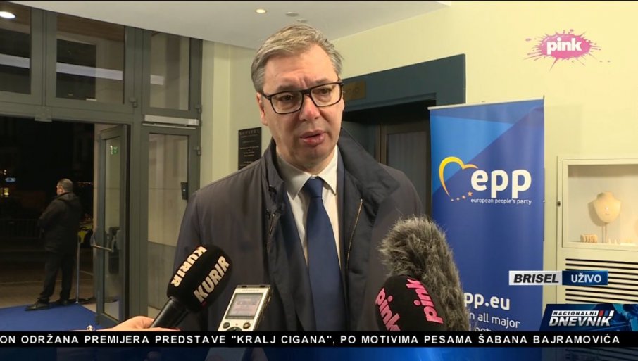 Predsjednik Vučić se obratio iz Brisela