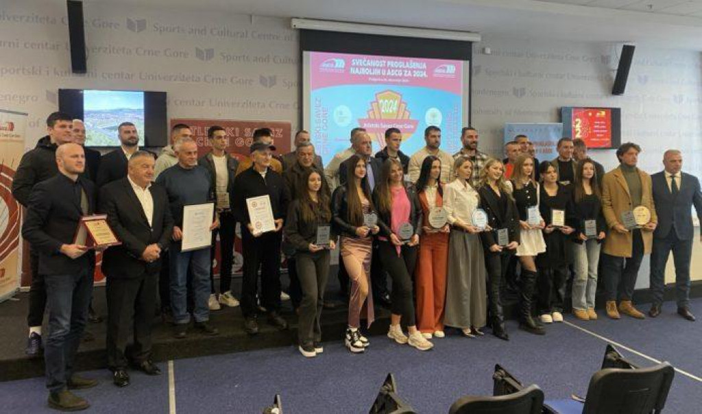 Atletski savez Crne Gore proglasio najbolje u 2024. godini