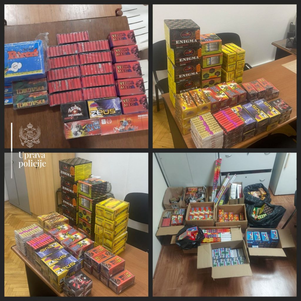 Akcija „Petarda“: Policija na primorju zaplijenila 35.000 komada pirotehničkih sredstava