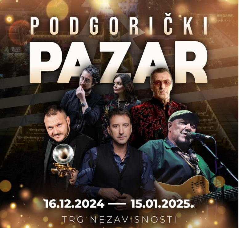 Podgorički pazar od večeras na Trgu nezavisnosti