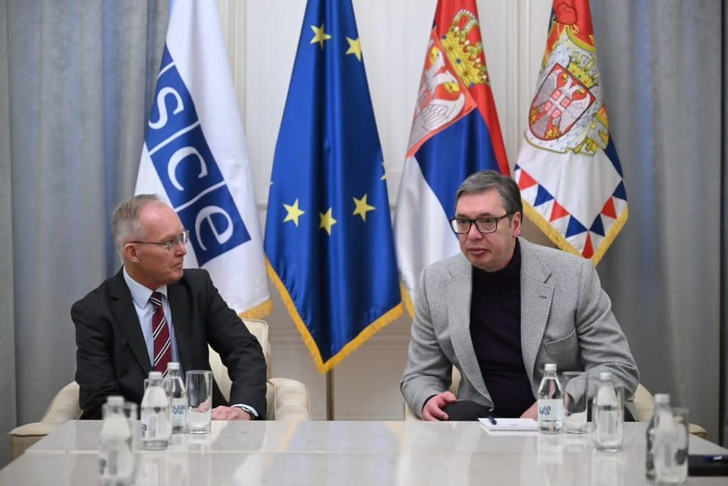 Vučić: Saradnja Srbije i OEBS-a izuzetna, ostajemo posvećeni miru i stabilnosti u regionu