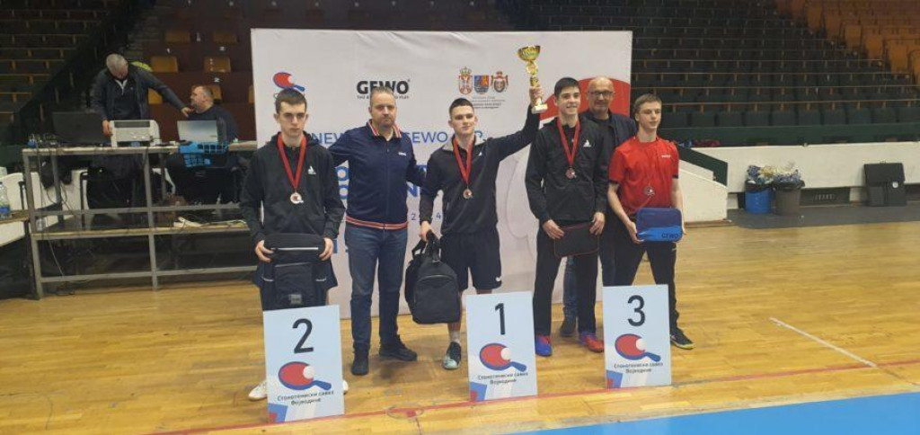 Crnogorskim stonoteniserima šest medalja u Novom Sadu