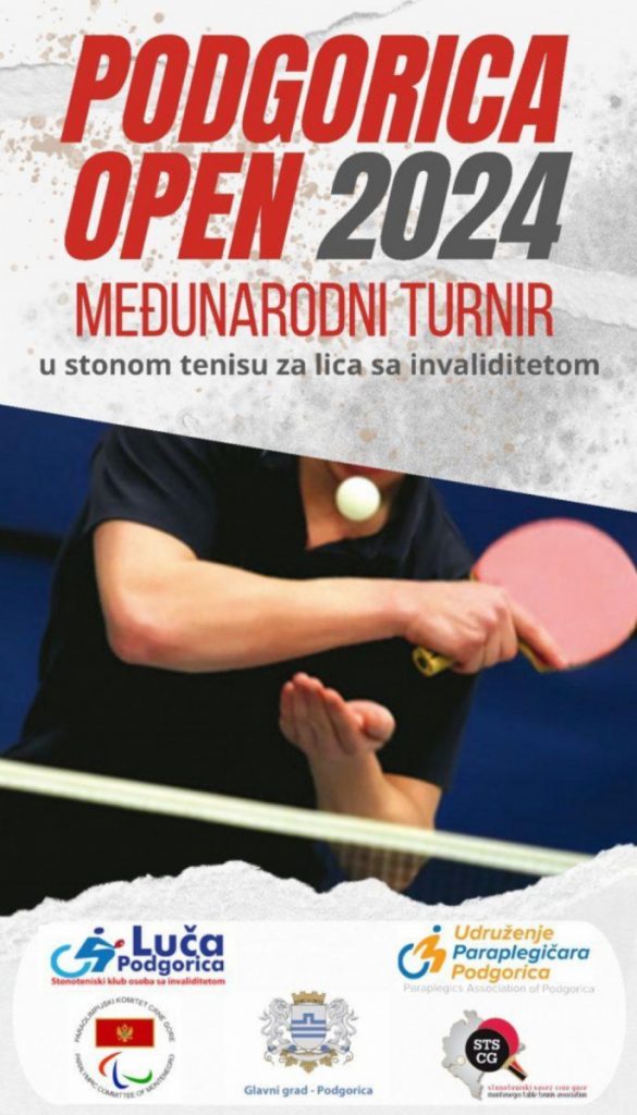 Paraolimpizam: Podgorica domaćin međunarodnog turnira u stonom tenisu