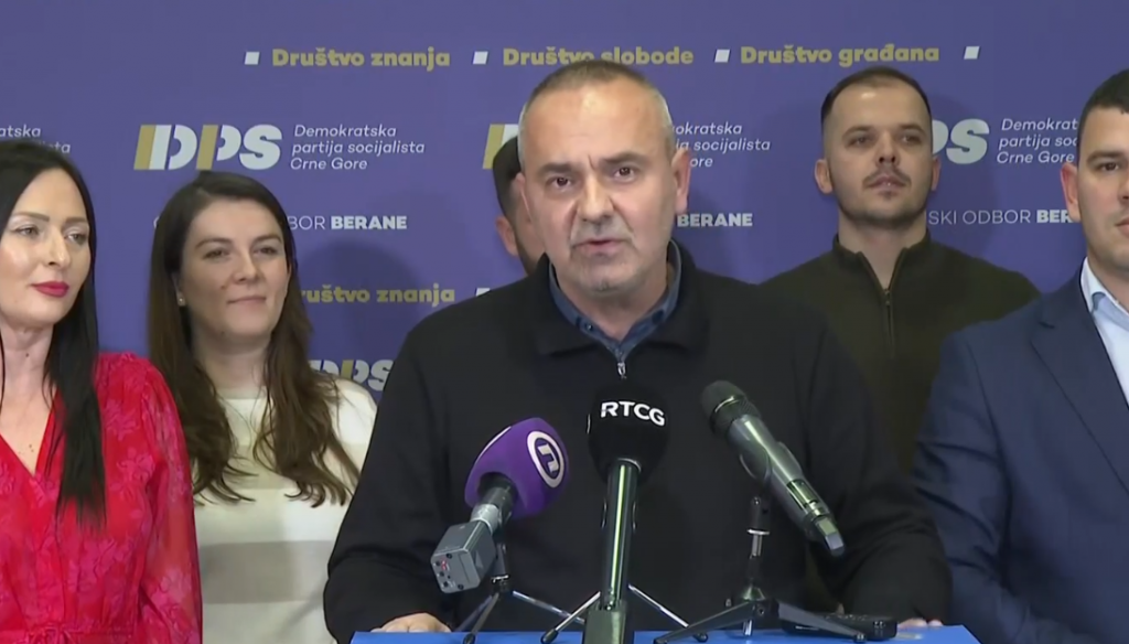 Nosilac liste DPS-a u Beranama: U Beranama je najteže da budete za DPS