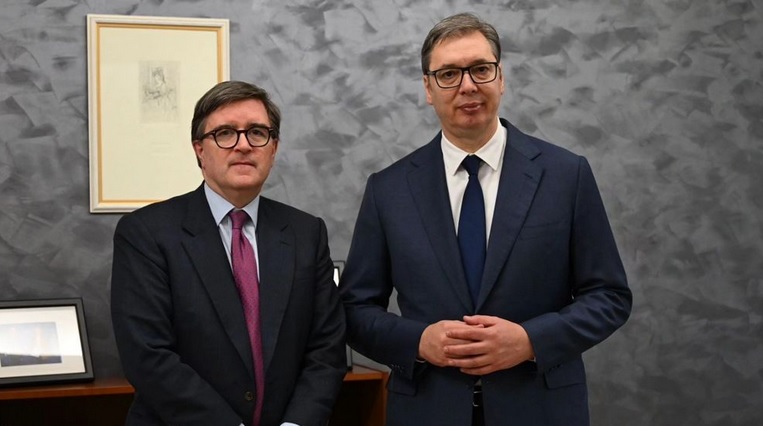 Vučić sa pomoćnikom američkog državnog sekretara za evropska i evroazijska pitanja: Otvoren razgovor sa O’Brajanom o situacije na KiM, ponovio sam da Srbije promoviše mir
