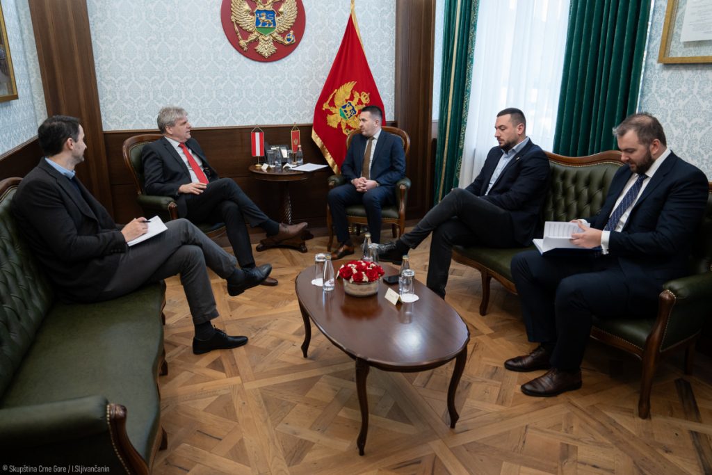 Pejović sa ambasadorom Austrije: Crna Gora da nastavi s reformama, kako bi se približila članstvu u EU