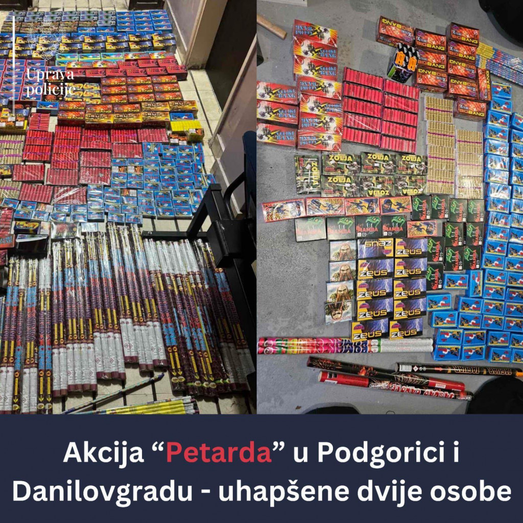 U akciji „Petarda“ oduzeto preko 23.000 komada pirotehničkih sredstava