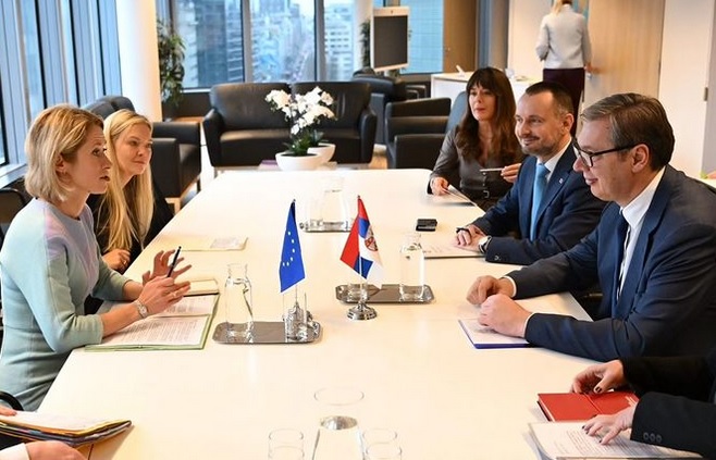 Vučić sa Kalas: Razgovarali smo o evropskom putu Srbije, dijalogu sa Prištinom, sankcijama Rusiji – odgovorio sam u skladu sa našim interesima