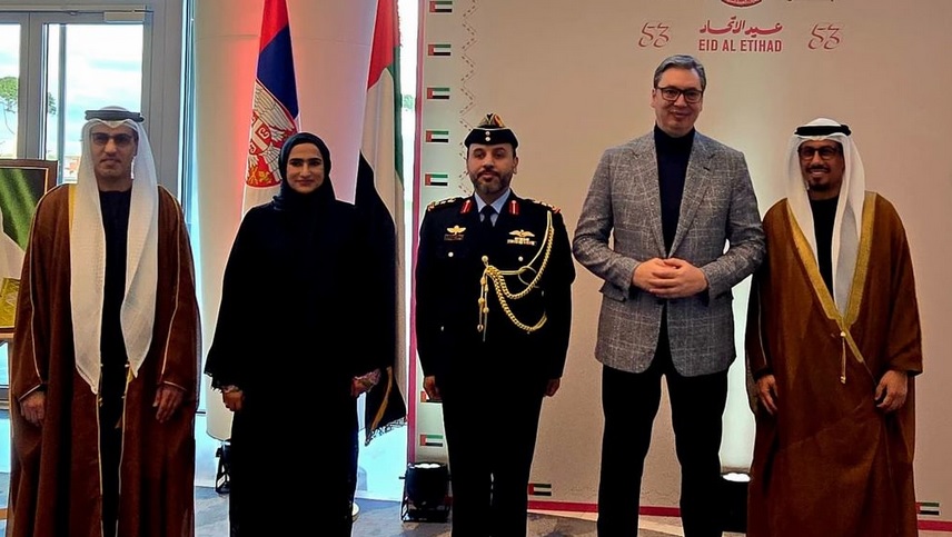 Vučić na prijemu povodom Nacionalnog dana UAE: Nastavićemo da unapređujemo saradnju naša dva prijateljska naroda