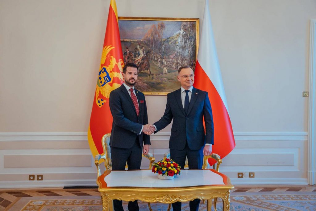Milatović – Duda: Zahvalan sam Poljskoj na snažnom savezništvu u okviru NATO-a, radujemo se statusu pridruženog člana u Inicijativi tri mora