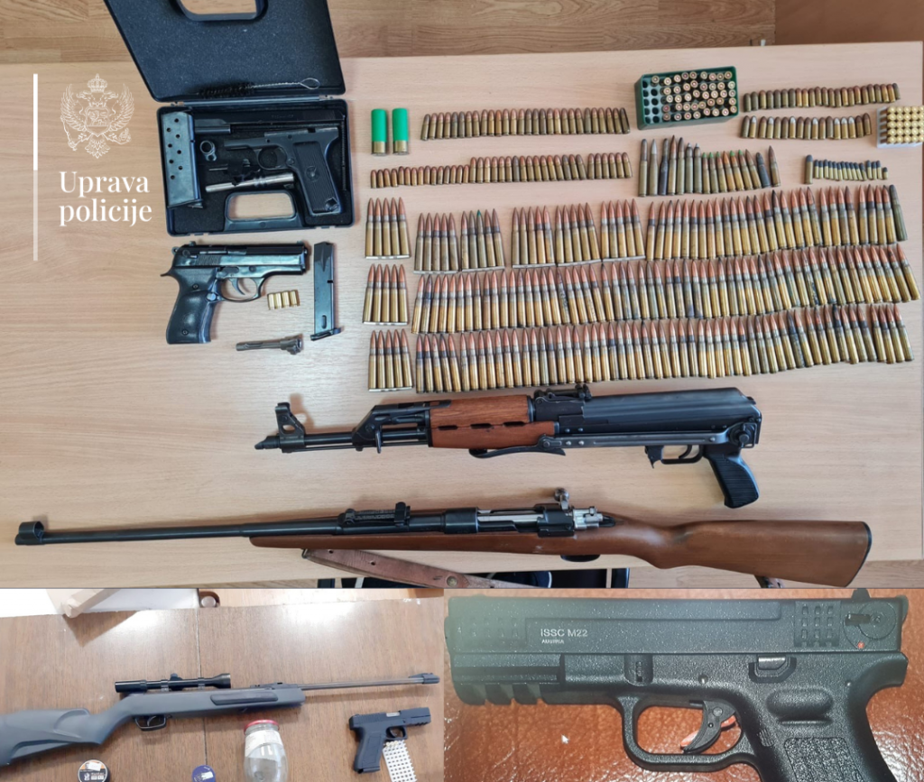Policija udarila na sve koji imaju ilegalno oružje: Masovne zapljene širom Crne Gore (FOTO)