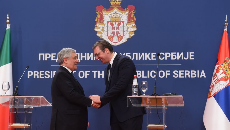 Predsjednik Vučić i šef italijanske diplomatije na otvaranju Poslovnog foruma Srbija-Italija (VIDEO)
