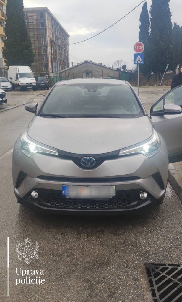 U Podgorici oduzeto još jedno vozilo koje se potražuje na međunarodnom nivou