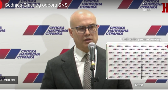 Vučević: Dodatna dokumentacija o padu nadstrešnice biće vrlo brzo objavljena
