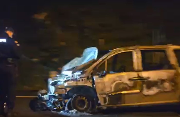 Na putu Ulcinj Bar: Izgorio automobil
