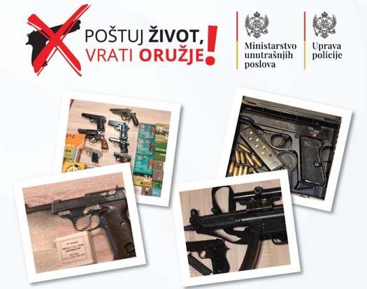 Građani od početka januara predali 1535 komada oružja