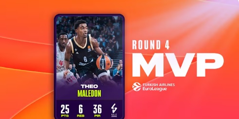 Maledon MVP decembra u Evroligi