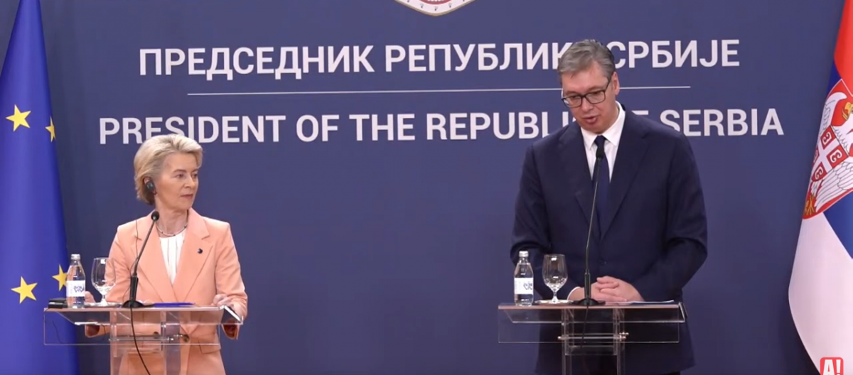 Screenshot 2025-02-04 at 16-13-42 (2089) Izjava za medije Ursule fon der Lajen i Aleksandra Vučića – YouTube